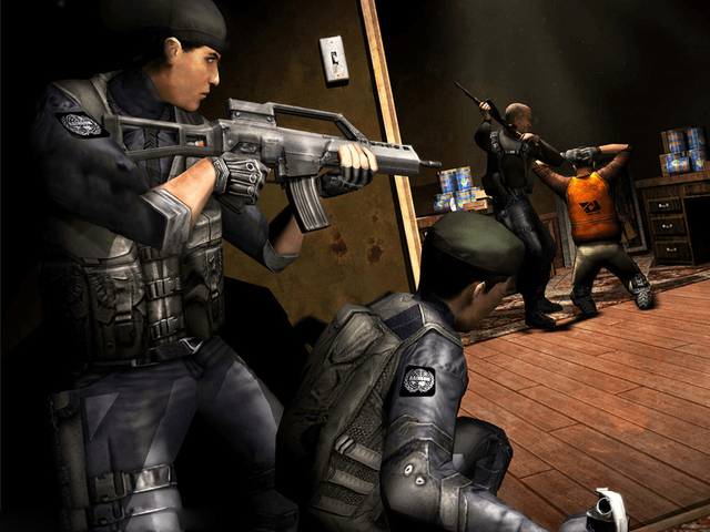 Rainbow Six 3 Lockdown title screen for Xbox